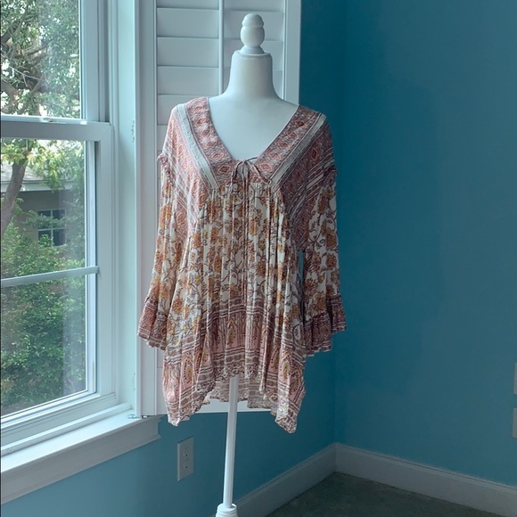 NWT Free People- S- 1/2 Sleeve Tunic with pockets - Picture 7 of 11